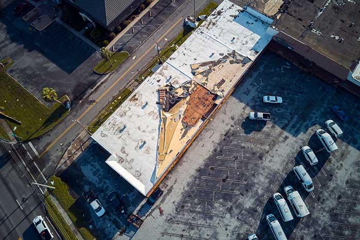 Commercial Storm Damage Roof Repair